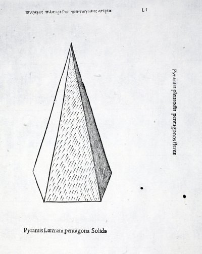 Pyramis laterata pentagona solida, Illustration aus 